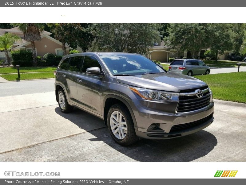 Predawn Gray Mica / Ash 2015 Toyota Highlander LE