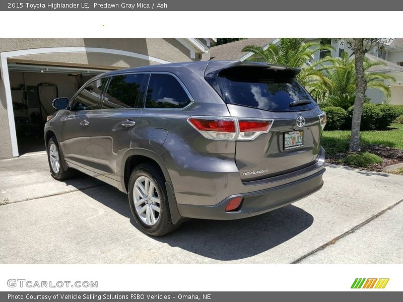 Predawn Gray Mica / Ash 2015 Toyota Highlander LE