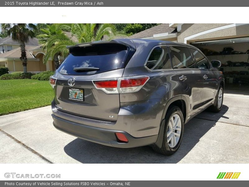 Predawn Gray Mica / Ash 2015 Toyota Highlander LE