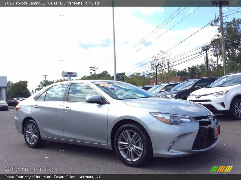 Celestial Silver Metallic / Black 2015 Toyota Camry SE