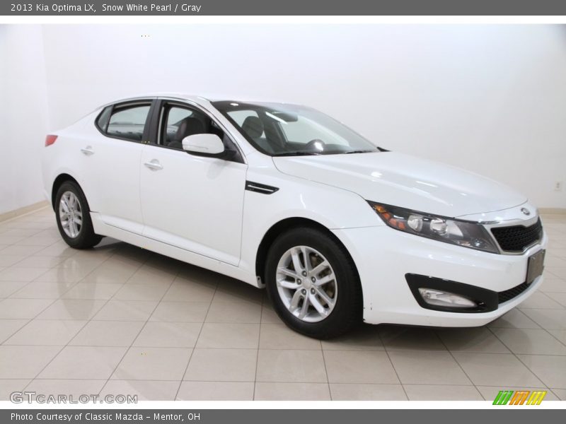 Snow White Pearl / Gray 2013 Kia Optima LX