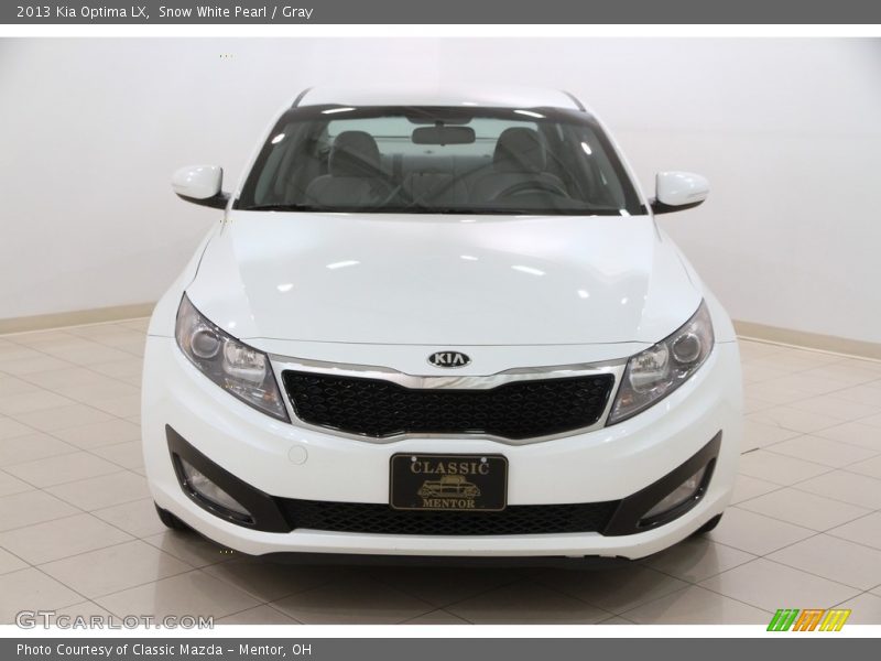 Snow White Pearl / Gray 2013 Kia Optima LX