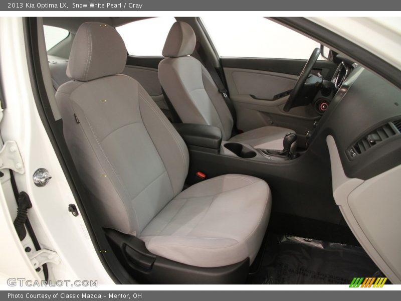 Snow White Pearl / Gray 2013 Kia Optima LX