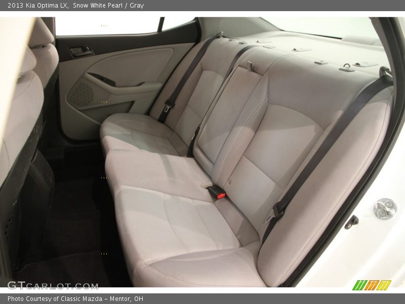 Snow White Pearl / Gray 2013 Kia Optima LX