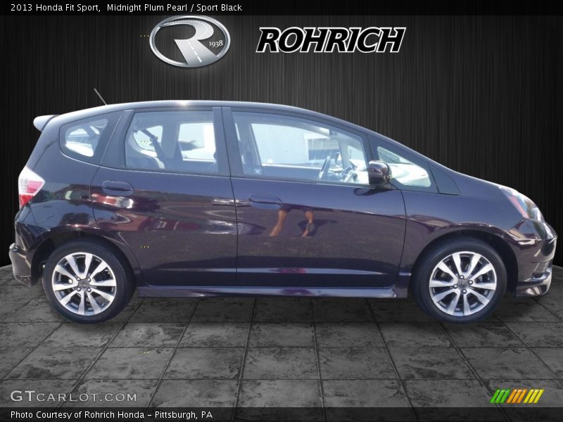 Midnight Plum Pearl / Sport Black 2013 Honda Fit Sport