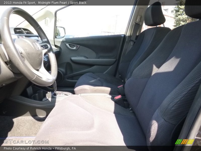 Midnight Plum Pearl / Sport Black 2013 Honda Fit Sport