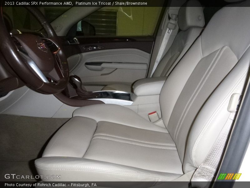 Platinum Ice Tricoat / Shale/Brownstone 2013 Cadillac SRX Performance AWD