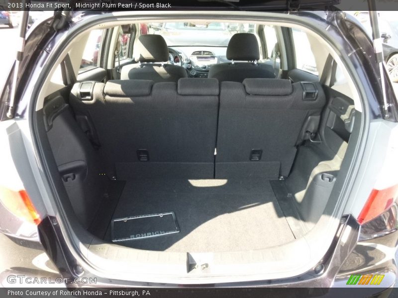 Midnight Plum Pearl / Sport Black 2013 Honda Fit Sport