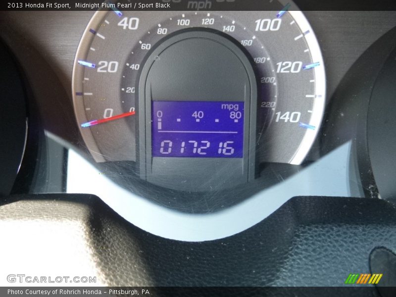 Midnight Plum Pearl / Sport Black 2013 Honda Fit Sport