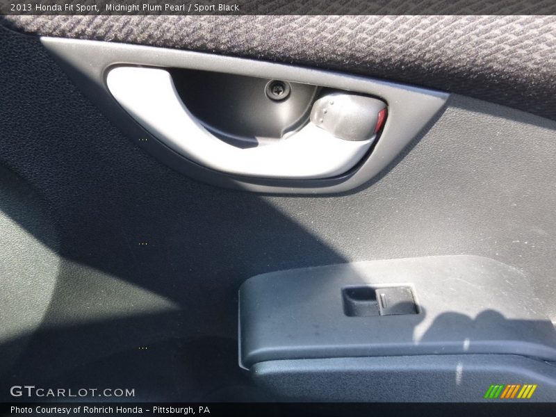 Midnight Plum Pearl / Sport Black 2013 Honda Fit Sport