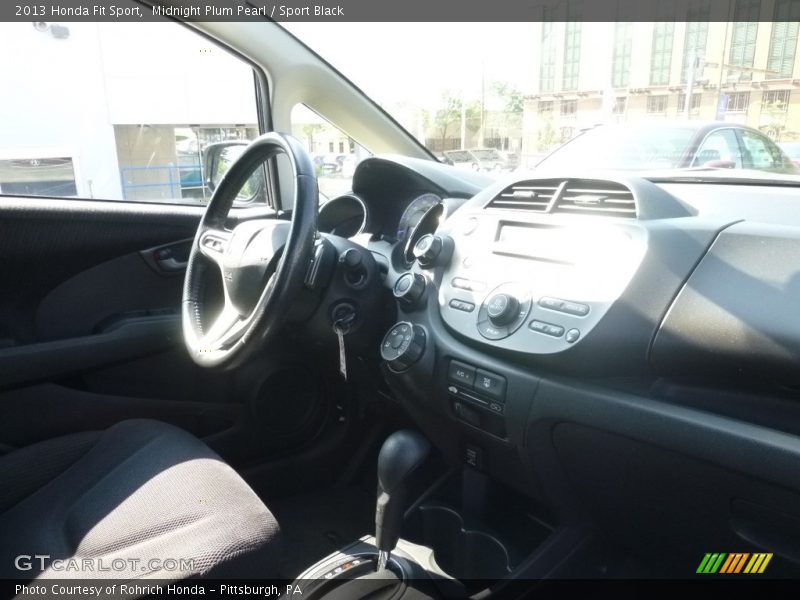 Midnight Plum Pearl / Sport Black 2013 Honda Fit Sport