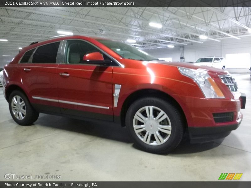 Crystal Red Tintcoat / Shale/Brownstone 2011 Cadillac SRX 4 V6 AWD