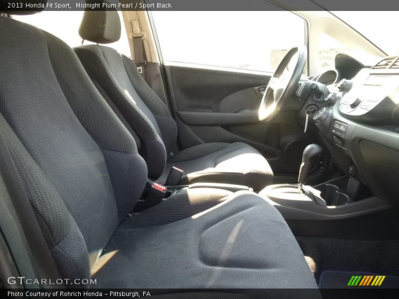 Midnight Plum Pearl / Sport Black 2013 Honda Fit Sport