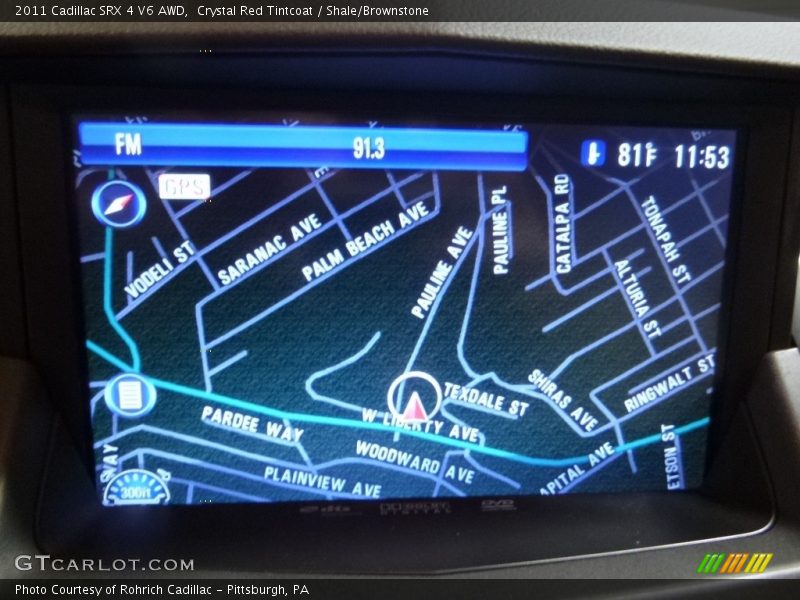 Crystal Red Tintcoat / Shale/Brownstone 2011 Cadillac SRX 4 V6 AWD
