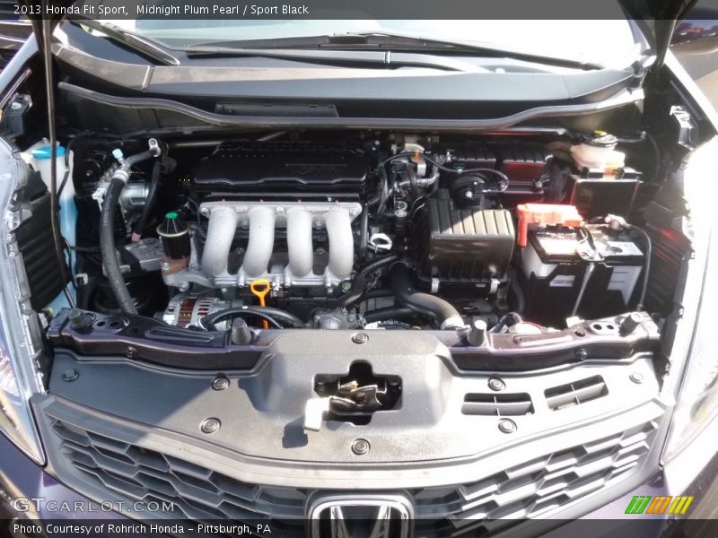 Midnight Plum Pearl / Sport Black 2013 Honda Fit Sport