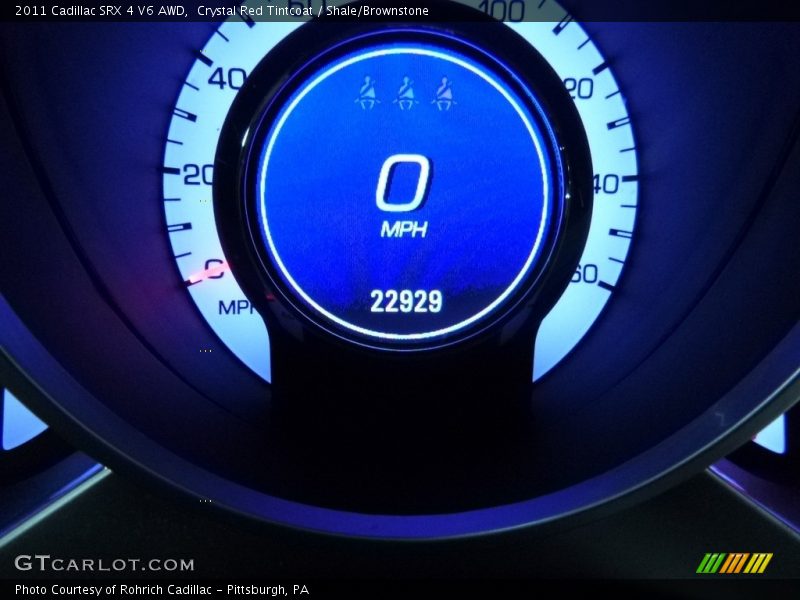 Crystal Red Tintcoat / Shale/Brownstone 2011 Cadillac SRX 4 V6 AWD