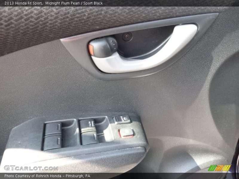 Midnight Plum Pearl / Sport Black 2013 Honda Fit Sport