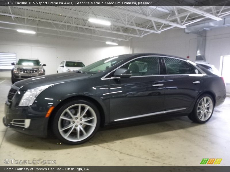 Graphite Metallic / Medium Titanium/Jet Black 2014 Cadillac XTS Vsport Premium AWD