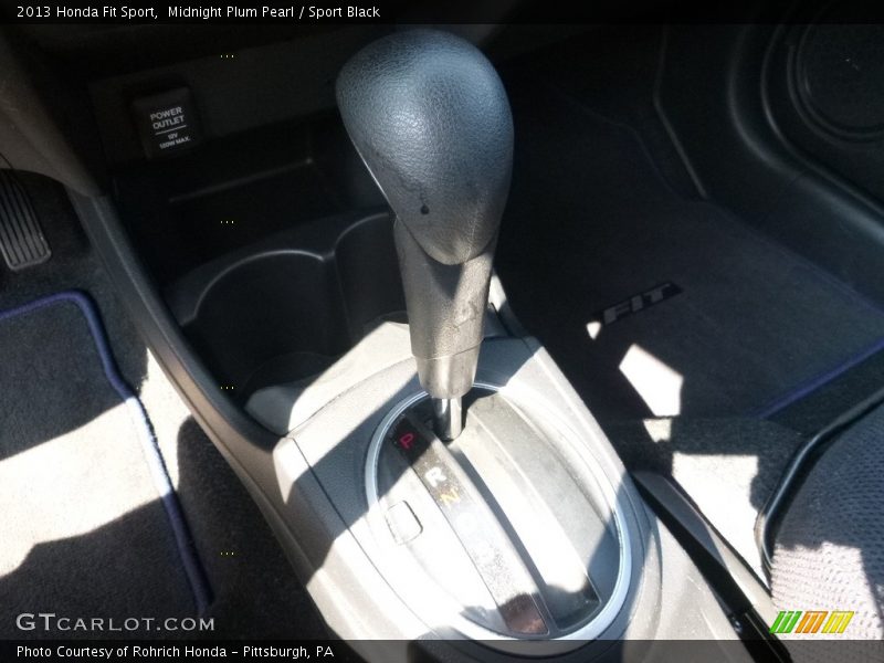 Midnight Plum Pearl / Sport Black 2013 Honda Fit Sport