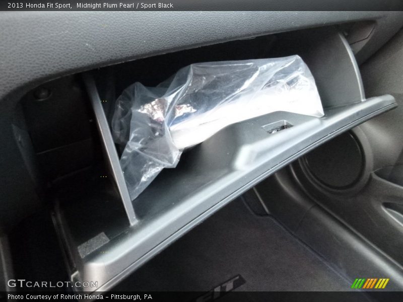 Midnight Plum Pearl / Sport Black 2013 Honda Fit Sport