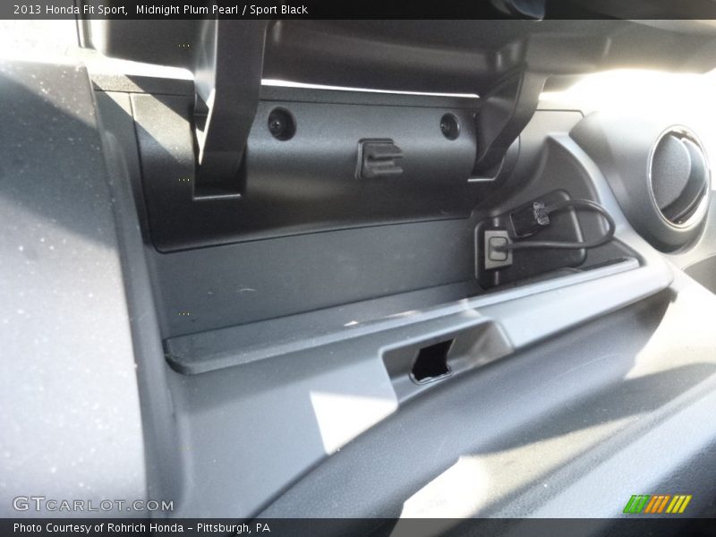 Midnight Plum Pearl / Sport Black 2013 Honda Fit Sport