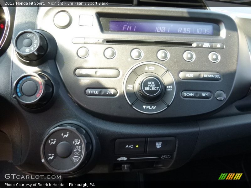 Midnight Plum Pearl / Sport Black 2013 Honda Fit Sport