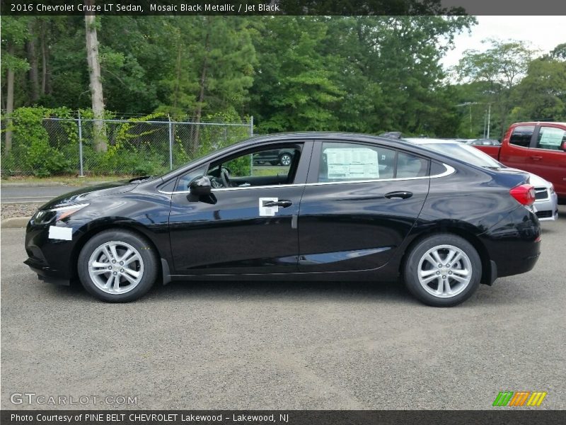 Mosaic Black Metallic / Jet Black 2016 Chevrolet Cruze LT Sedan