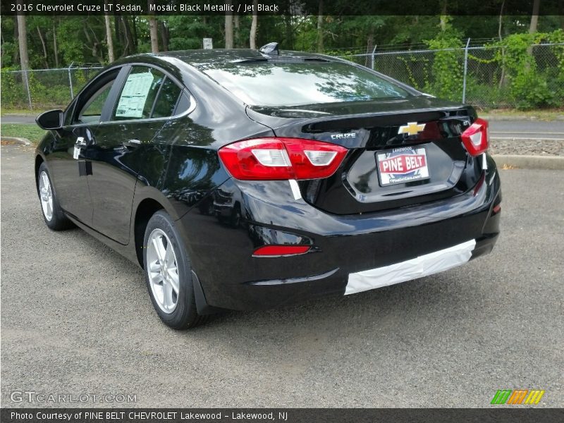 Mosaic Black Metallic / Jet Black 2016 Chevrolet Cruze LT Sedan