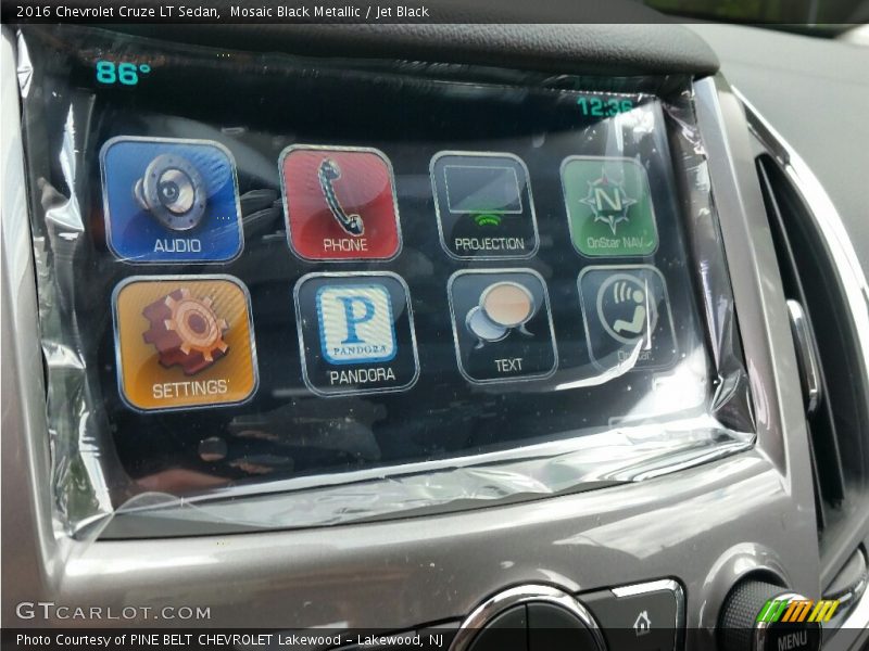 Mosaic Black Metallic / Jet Black 2016 Chevrolet Cruze LT Sedan