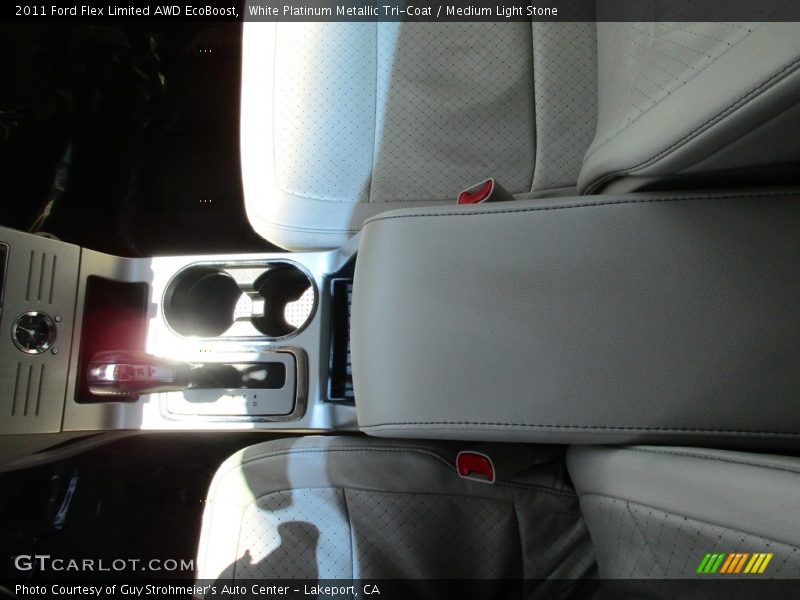 White Platinum Metallic Tri-Coat / Medium Light Stone 2011 Ford Flex Limited AWD EcoBoost