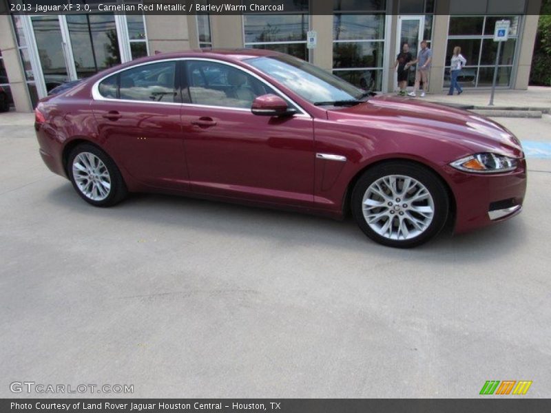 Carnelian Red Metallic / Barley/Warm Charcoal 2013 Jaguar XF 3.0