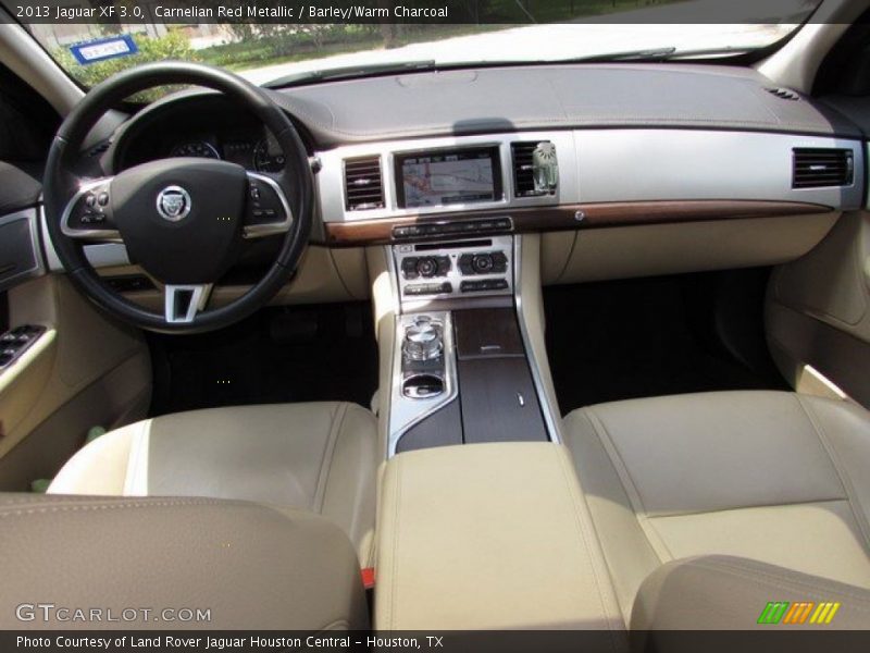 Carnelian Red Metallic / Barley/Warm Charcoal 2013 Jaguar XF 3.0