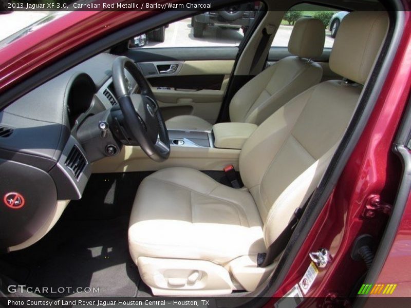 Carnelian Red Metallic / Barley/Warm Charcoal 2013 Jaguar XF 3.0