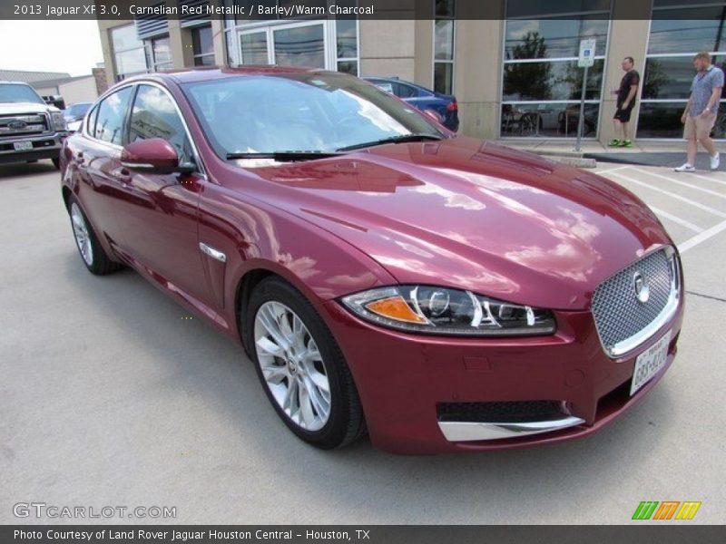 Carnelian Red Metallic / Barley/Warm Charcoal 2013 Jaguar XF 3.0