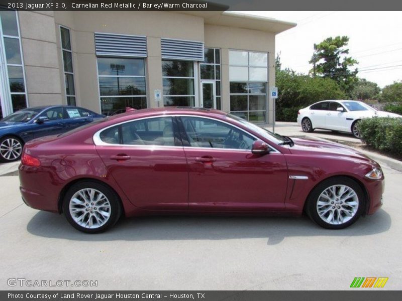 Carnelian Red Metallic / Barley/Warm Charcoal 2013 Jaguar XF 3.0