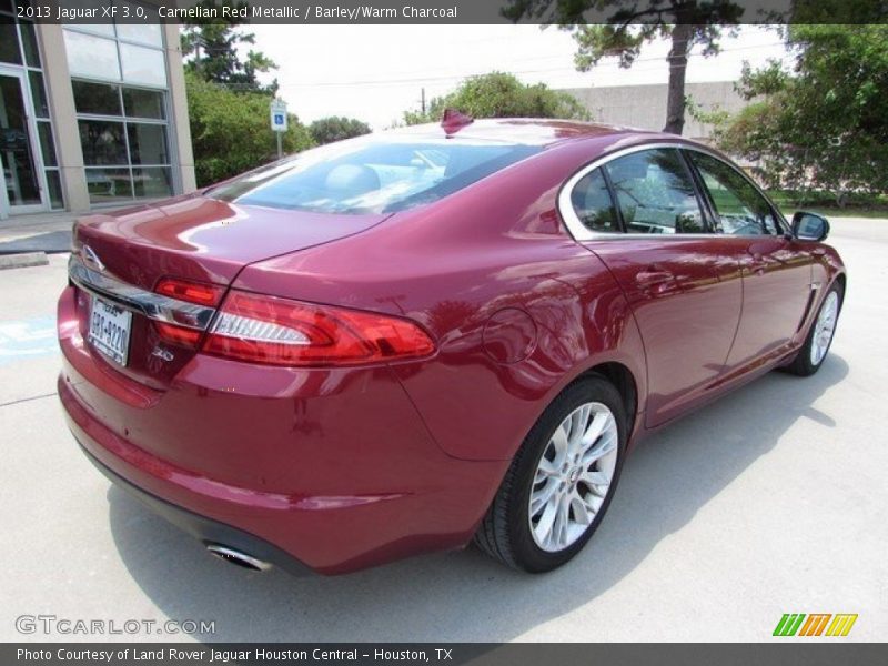 Carnelian Red Metallic / Barley/Warm Charcoal 2013 Jaguar XF 3.0