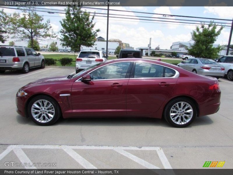 Carnelian Red Metallic / Barley/Warm Charcoal 2013 Jaguar XF 3.0
