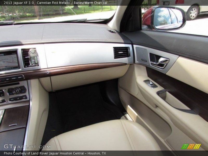 Carnelian Red Metallic / Barley/Warm Charcoal 2013 Jaguar XF 3.0