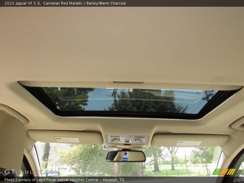 Carnelian Red Metallic / Barley/Warm Charcoal 2013 Jaguar XF 3.0