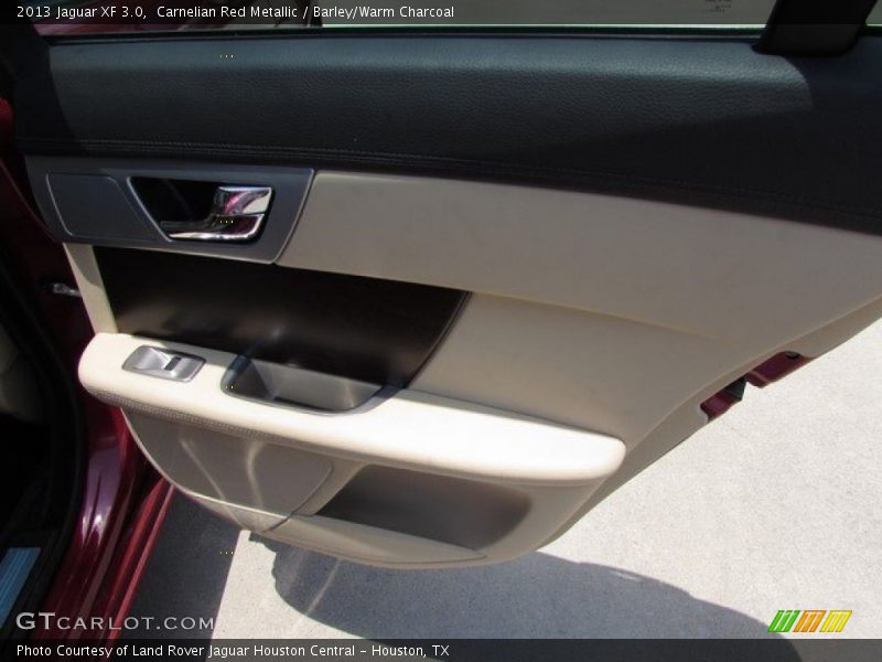Carnelian Red Metallic / Barley/Warm Charcoal 2013 Jaguar XF 3.0