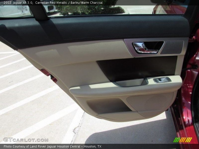 Carnelian Red Metallic / Barley/Warm Charcoal 2013 Jaguar XF 3.0