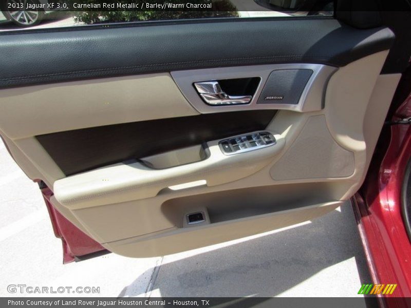 Carnelian Red Metallic / Barley/Warm Charcoal 2013 Jaguar XF 3.0