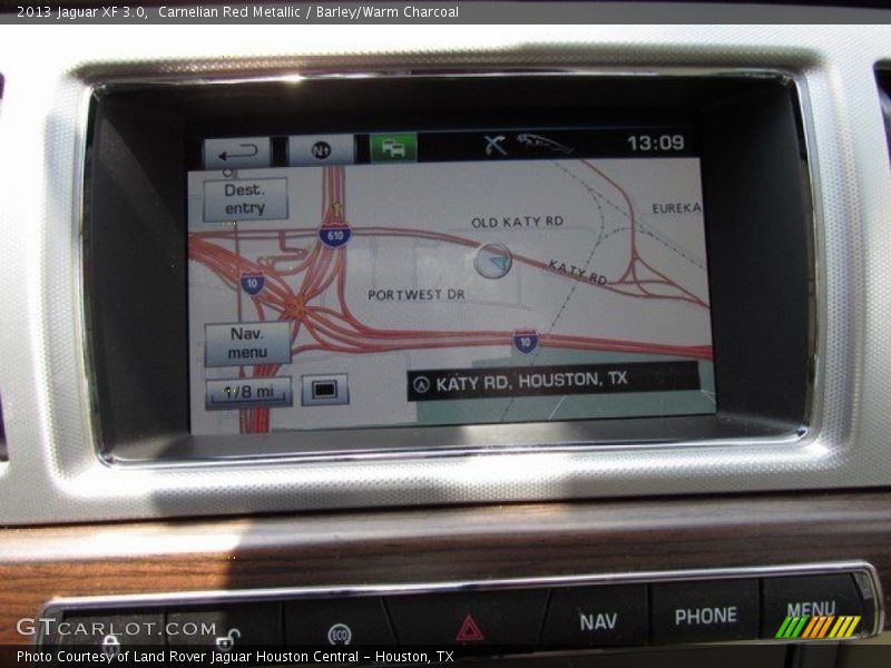 Carnelian Red Metallic / Barley/Warm Charcoal 2013 Jaguar XF 3.0