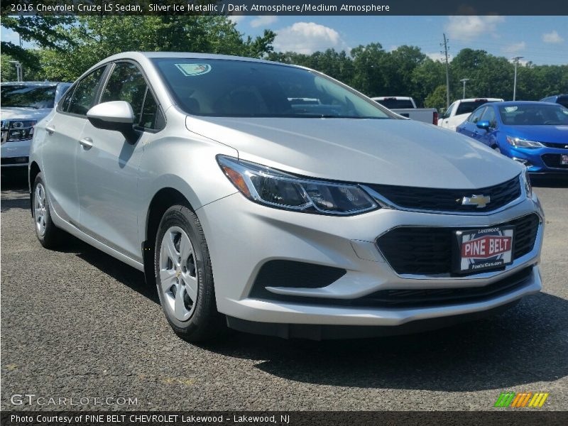 Silver Ice Metallic / Dark Atmosphere/Medium Atmosphere 2016 Chevrolet Cruze LS Sedan