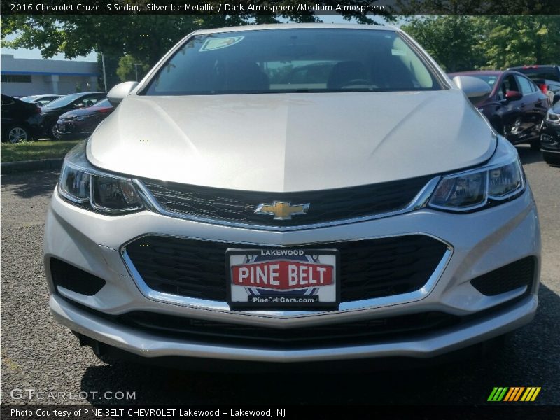 Silver Ice Metallic / Dark Atmosphere/Medium Atmosphere 2016 Chevrolet Cruze LS Sedan