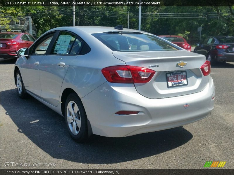 Silver Ice Metallic / Dark Atmosphere/Medium Atmosphere 2016 Chevrolet Cruze LS Sedan