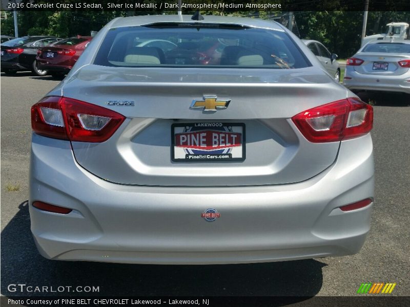 Silver Ice Metallic / Dark Atmosphere/Medium Atmosphere 2016 Chevrolet Cruze LS Sedan