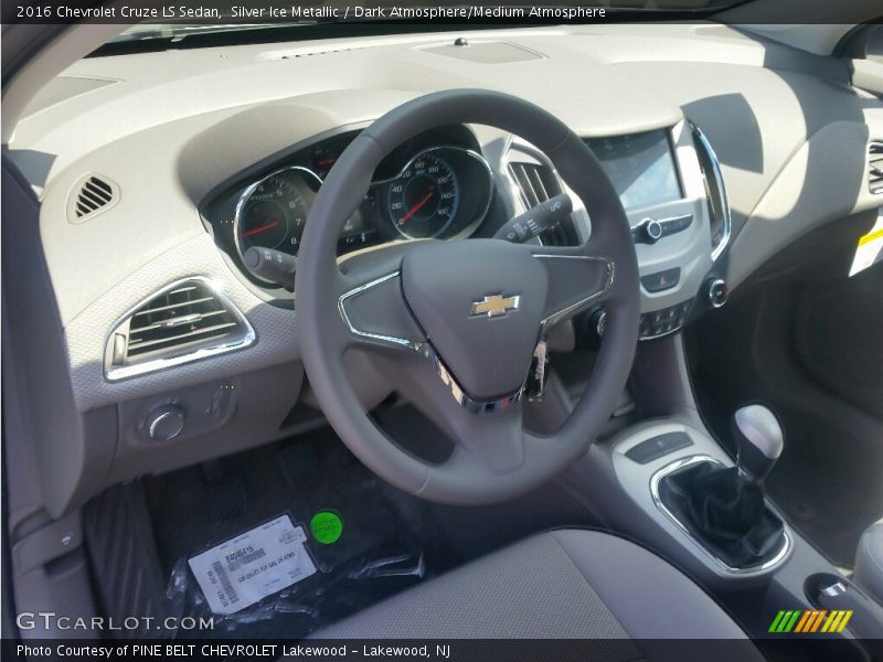 Silver Ice Metallic / Dark Atmosphere/Medium Atmosphere 2016 Chevrolet Cruze LS Sedan