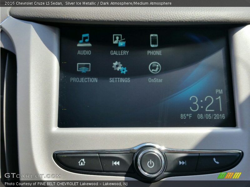 Silver Ice Metallic / Dark Atmosphere/Medium Atmosphere 2016 Chevrolet Cruze LS Sedan