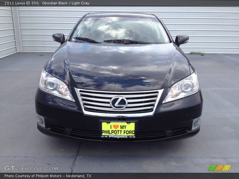 Obsidian Black / Light Gray 2011 Lexus ES 350